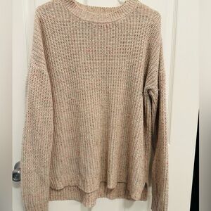 dip Speckled Beige Crew Neck Sweater